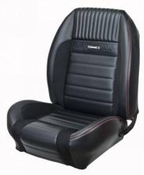 TMI Products - 64 - 66 Mustang TMI Pony Sport R Seat Upholstery-Black/Black/Gray