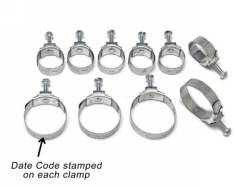 Scott Drake - 1967 - 1968 Mustang  Hose Clamp Set (6 Cyl, Stamped with "4/66")