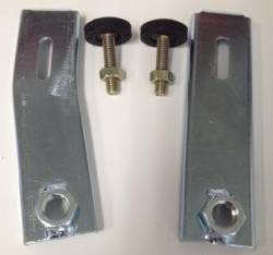 Stang-Aholics - 67 Mustang Hood Pin Brackets for Extended Shelby-Style Fiberglass Hood