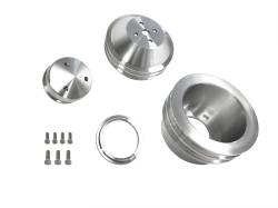 Scott Drake - 1965 - 1969 Mustang 289-302 Billet Pulley Kit, Double Groove Crank Pulley