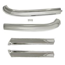 All Classic Parts - 1965 -68 Mustang Convertible Windshield Moldings, Stainless Steel. Set of 4