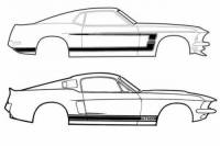 1964-1973 Mustang Parts - Stripes & Decals - Stripe Kits