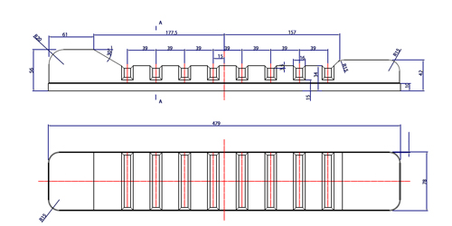 Example of Radiator Tank CAD Drawings