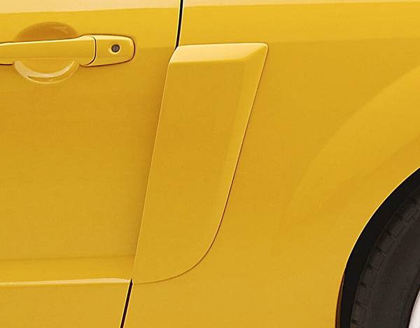 Unpainted PU Fender Vents For 2005-2009 Ford Mustang – Pair, Left & Right, Xcessmotors