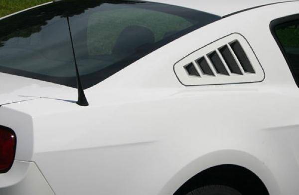 Pre-Painted Window Louver Compatible With 2010-2014 Ford Mustang ?2011 2012 2013 Factory Style Painted #HP Hi Performance White PP Rear Quarter Bodykit by IKON MOTORSPORTS 