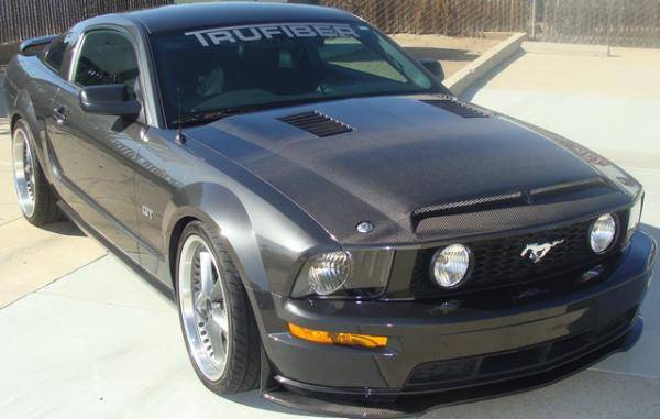 05 09 Mustang Carbon Fiber Hood V6 Gt