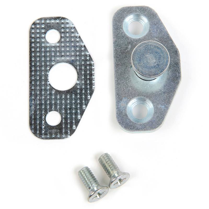 OVAL INDUSTRIES Door Striker Plates & Shims – 1964-1966 Ford Mustang – Pair With Hardware – #64F-99644-M