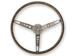 Scott Drake - 1965 - 1966 Mustang  Deluxe Steering Wheel, Simulated Wood