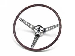 Scott Drake - 1967 Mustang  Deluxe Steering Wheel Assembly (Woodgrain)
