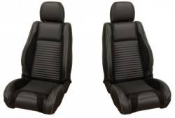 TMI Products - 05 - 07 Mustang  Sport R Seat Upholstery, Full Set, Black Stitching