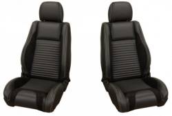 05 - 07 Mustang Sport R Seat Uplstry, Front Seats, Black Stitching