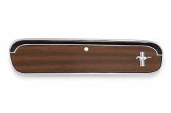 Scott Drake - 65-66 Mustang Pony Glove Box Door Woodgrain and Emblem