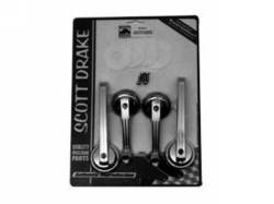 Scott Drake - 65-67 Mustang Fastback Door Handle & Window Crank Kit (Lat