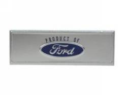 Scott Drake - 68-73 Mustang Door Sill Scuff Plate Emblem (Blue)