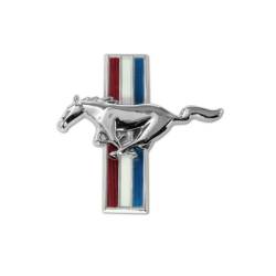 Scott Drake - 1965 - 1966 Mustang Glove Box Emblem (Flat)