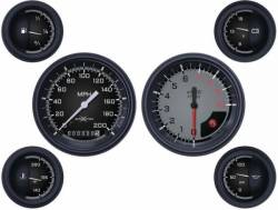 Classic Instruments - 64 - 66 Mustang AutoCross 6 Gauge Set w Tach, Grey