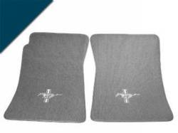 Scott Drake - Mustang Custom Full-Size Carpet Floor Mats (Dark Blue)