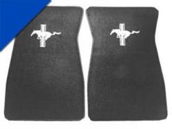 Scott Drake - 1964 - 1968 Mustang  Embroidered Carpet Floor Mats (Bright Blue)