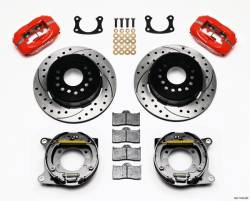 Wilwood Engineering Brakes - Mustang Wilwood Rear Disc Brake Kit, Slotted, RED