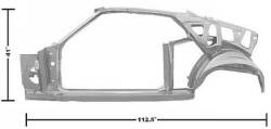 Dynacorn | Mustang Parts - 69 Mustang Fastback Quarter/Door Frame Assembly LH