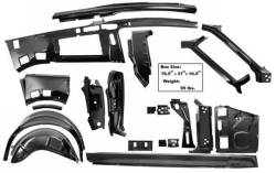 Dynacorn | Mustang Parts - 67 - 68 Mustang Fastback Quarter and Door Frame Sheet Metal Component Kit, RH
