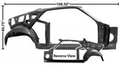 Dynacorn | Mustang Parts - 1970 Mustang FB Quarter and Door Frame Assembly RH, Fstbk