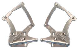 Eddie Motorsports - 64 - 66 Mustang Billet Hood Hinges- Clear Anodized