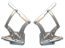 Eddie Motorsports - 67 - 68 Mustang Billet Hood Hinges- Clear Anodized