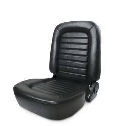 Procar - Mustang ProCar Classic Lowback Seat WITHOUT Headrest, Black Vinyl, Left