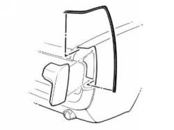 Scott Drake - 1969 - 1973 Mustang  Quarter Panel Extension Seal