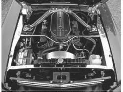 Scott Drake - 64-66 Mustang Underhood Stainless Trim