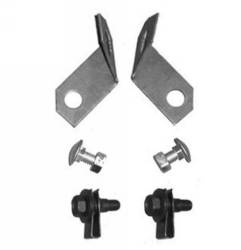 Stang-Aholics - 67 -68 Mustang Front Bumper Corner Brackets, Extended, for Shelby front
