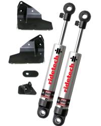 RideTech - 1964 - 1966 Mustang StreetGrip Staggered Rear Adjustable MonoTube Shocks - Pair