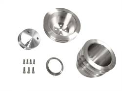 Scott Drake - 1965 - 1969 Mustang 289-302 Billet Pulley Kit, Triple Groove Crank Pulley