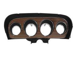 Scott Drake - 1969 Mustang Deluxe Instrument Bezel, Woodgrain Insert