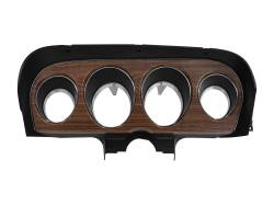 Scott Drake - 1970 Mustang Deluxe Instrument Bezel, Woodgrain