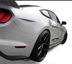 Drake Muscle Cars - 2015+ Mustang Rear Side Rocker Splitters