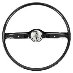 All Classic Parts - 68-69 Mustang Steering Wheel ONLY, Standard, Black