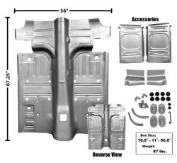 Dynacorn | Mustang Parts - 65 - 68 Mustang Coupe or Fastback Floor Pan for 2 inch Mini Tub