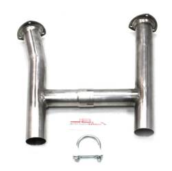 JBA Headers - 65-73 Mustang JBA Mid or H Pipe for Long Tube 6613S Long Tube Headers