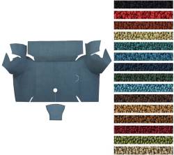 ACC - Auto Custom Carpets - 1967 - 1968 Mustang COUPE Trunk Floor Carpet Only, 80/20, Choose Color, Logo
