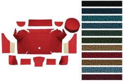 ACC - Auto Custom Carpets - 1967 - 1968 Mustang CONVERTIBLE Trunk Carpet Kit, Nylon, Choose Color, Logo