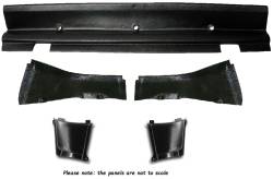 Miscellaneous - 1965 - 1966 Mustang Fastback Rear Interior Trim Pieces, 5 Piece Set, Made in the USA