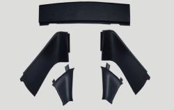Miscellaneous - 1967 - 1968 Mustang Fastback Upper Back Trim Panels, ABS, Made in the USA, 5 Pieces