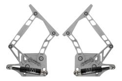March Performance Pulleys - 1964 - 1966 Mustang Adjustable Billet Hood Hinges, Pair
