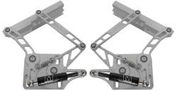 March Performance Pulleys - 1967 - 1970 Mustang Adjustable Billet Hood Hinges, Pair