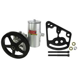 Stang-Aholics - 64 - 73 Mustang Power Steering Pump Kit, Onboard Reservoir, V-Belt Pulley, 351 Windsor/Cleveland