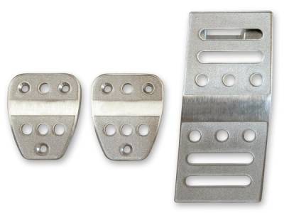 Drake Muscle Cars - 05 - 12 Mustang Billet Pedal Covers, Manual Trans.