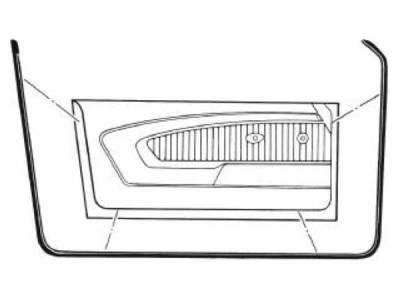 Scott Drake - 64 - 66 Mustang  Door Weatherstrips, Pair