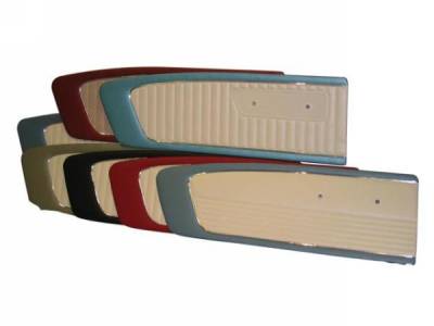 Scott Drake - 1965 Mustang Door Panels (Ivy Gold/White, Pair)